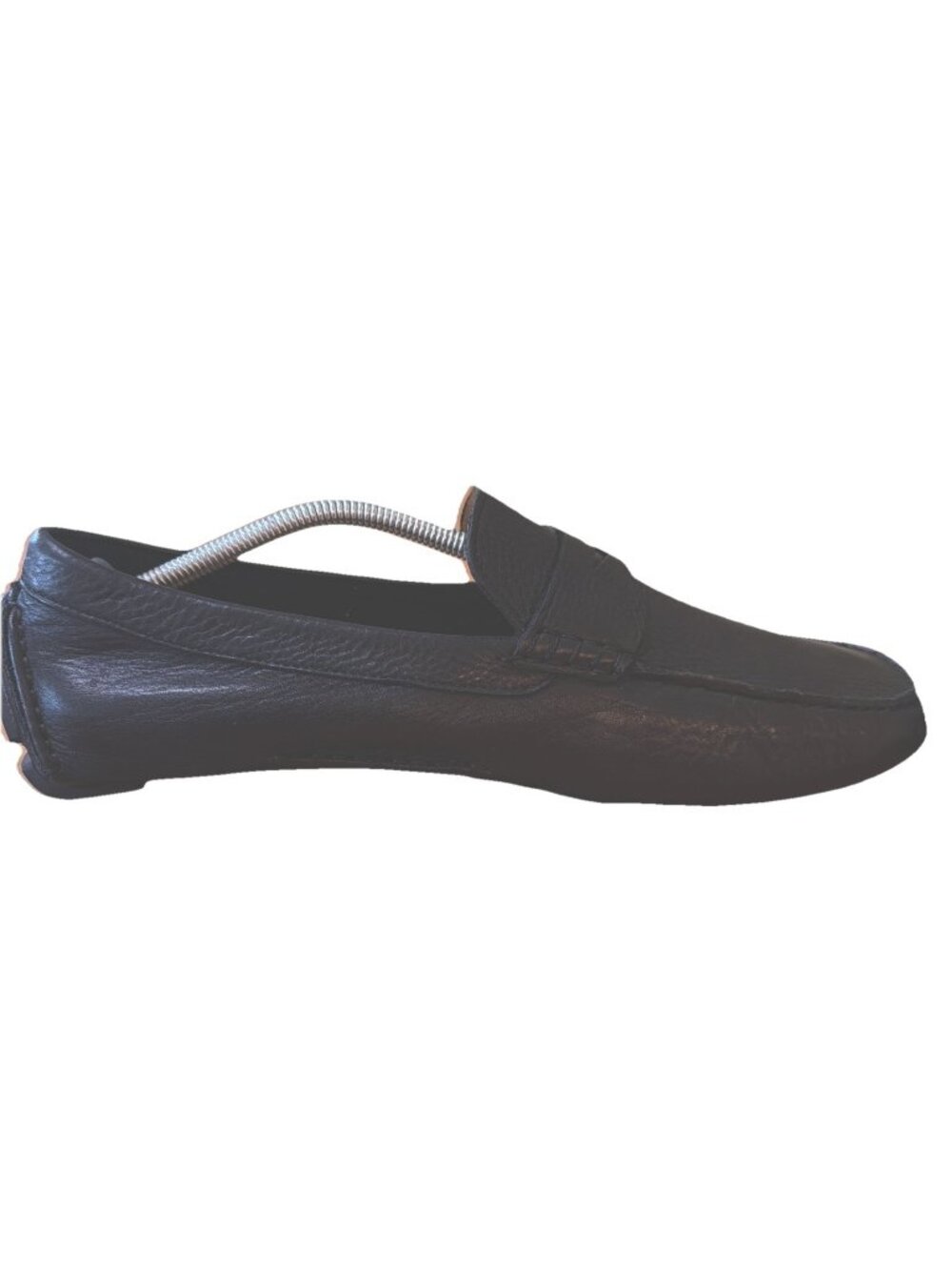 COLE HAAN MEN'S HOWLAND PENNY LOAFER DRIVING BLACK TUMBLED LEATHER US SZ 11 M